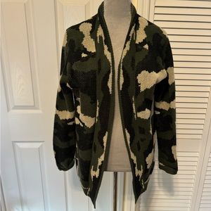 Dolled Up by Fang Camo Cardigan
